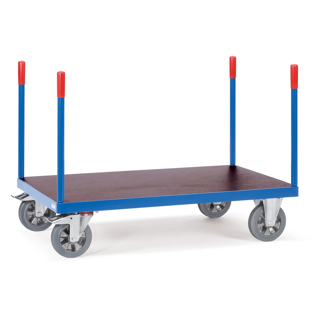 carro con plataforma de servicio pesado fetra®, con estacas, área de carga 700 x 1.000 mm Imagen del producto: carro con plataforma de servicio pesado fetra®, con estacas, área de carga 700 x 1.000 mm