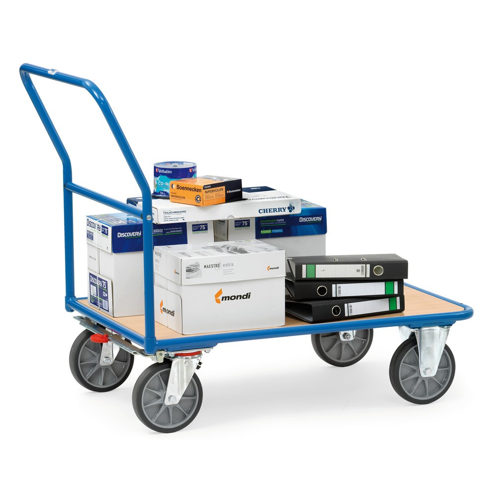 Número de imagen del producto 3: Carro con plataforma fetra® con superficie de carga de madera An x La 500 x 850 mm, CC 400 kg