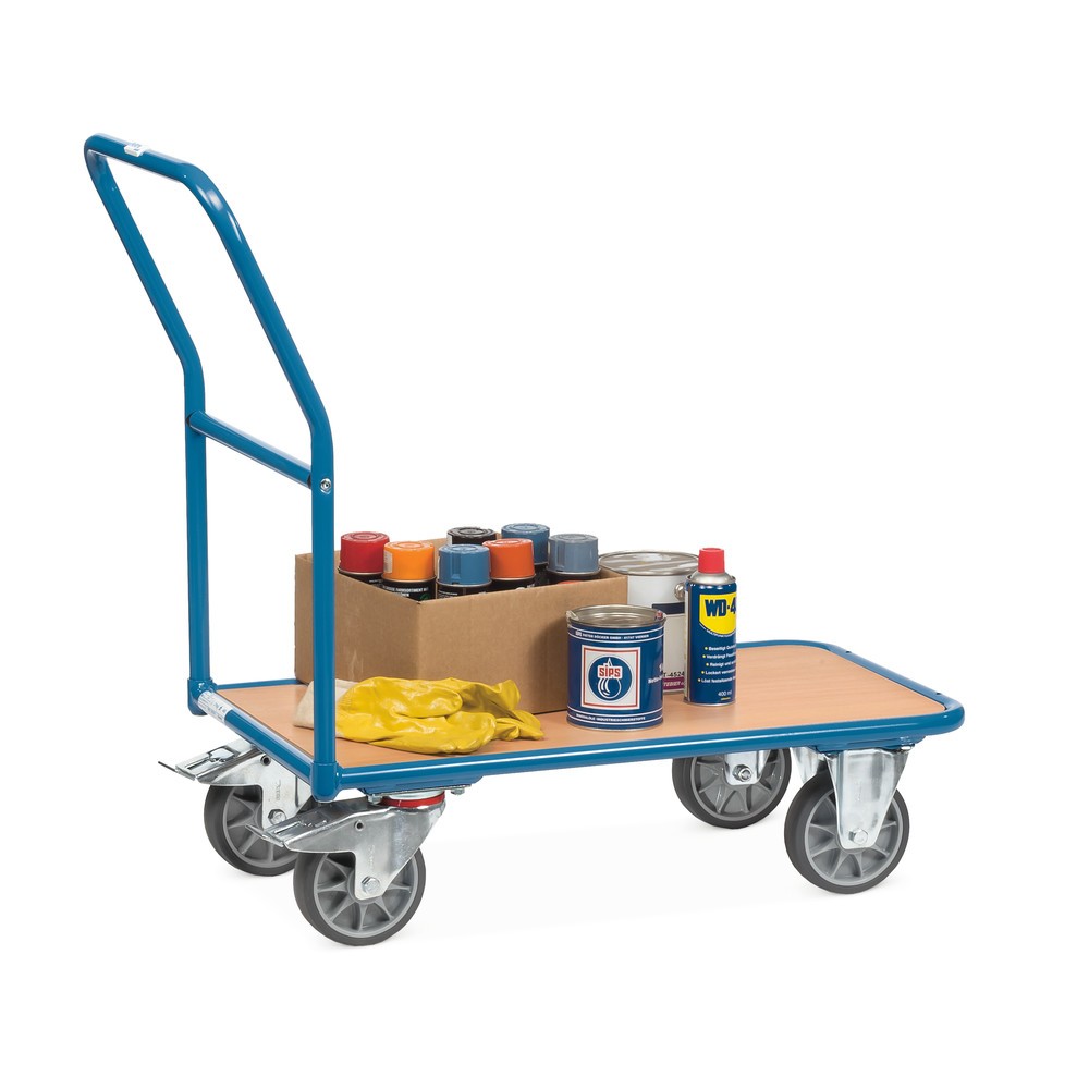 Número de imagen del producto 3: Carro con plataforma fetra® con superficie de carga de madera An x La 700 x 1.000 mm, CC 400 kg