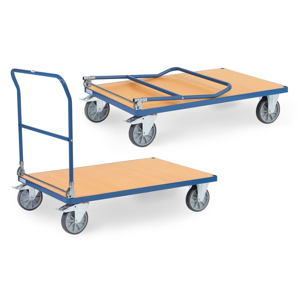 Imagen del producto: fetra® Carro plataforma plegable, capacidad de carga 600 kg, superficie de carga 1200 x 800 mm