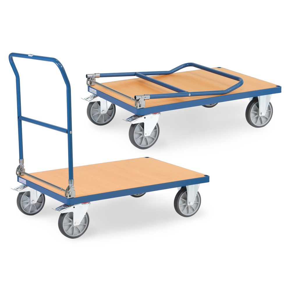 Número de imagen del producto 1: fetra® Carro plataforma plegable, capacidad de carga 600 kg, superficie de carga 5xD 1.000 x 700 mm