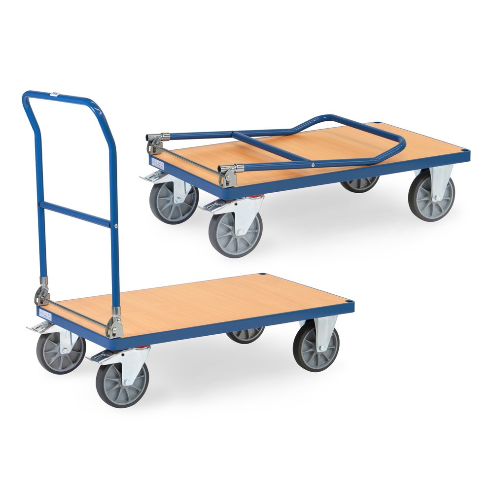Imagen del producto: fetra® Carro plataforma plegable, capacidad de carga 600 kg, superficie de carga 5xD 1.000 x 600 mm