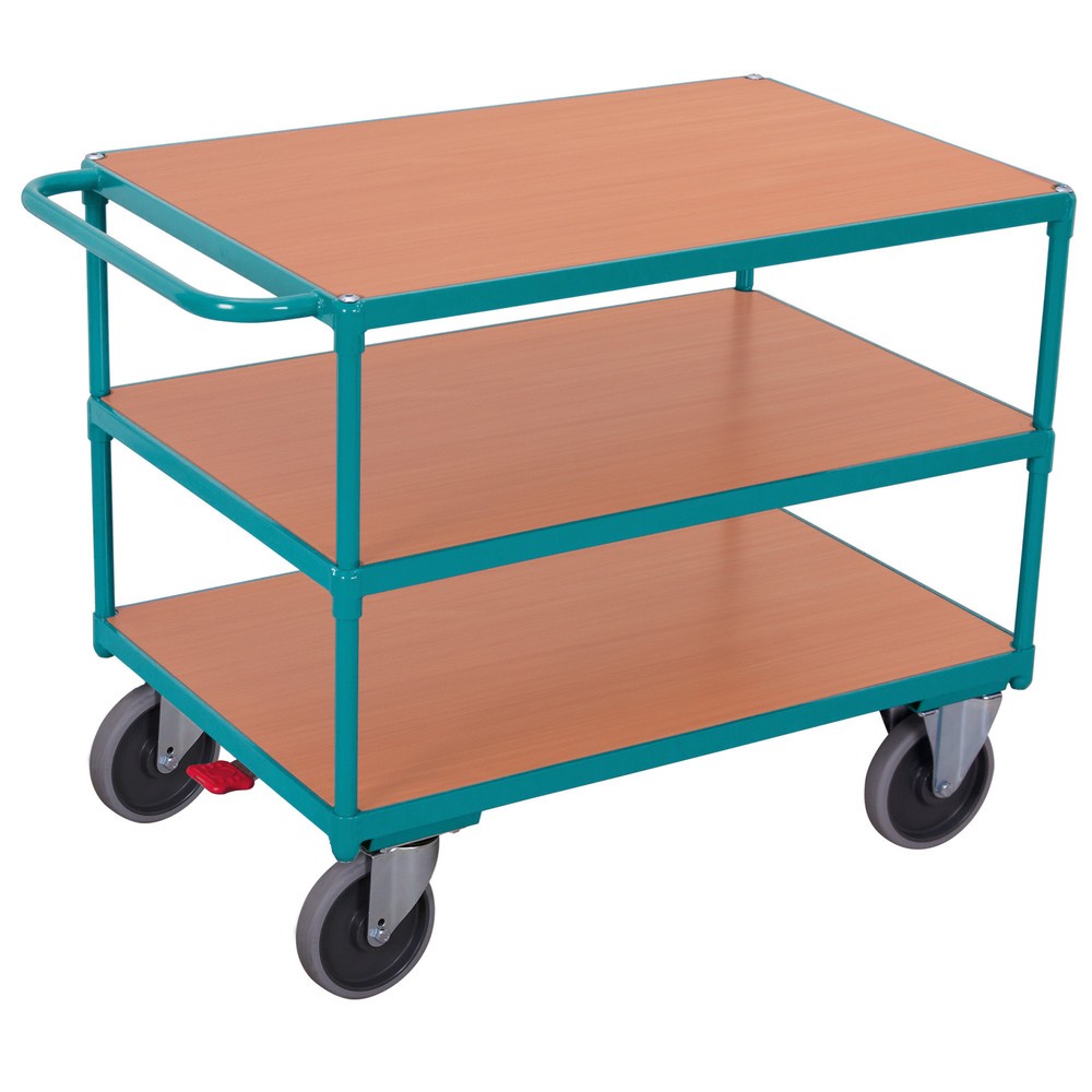 Imagen del producto: Carro con tablero Ameise®, manillar vertical, 3 pisos de 1.000 x 700 mm, CC 500 kg