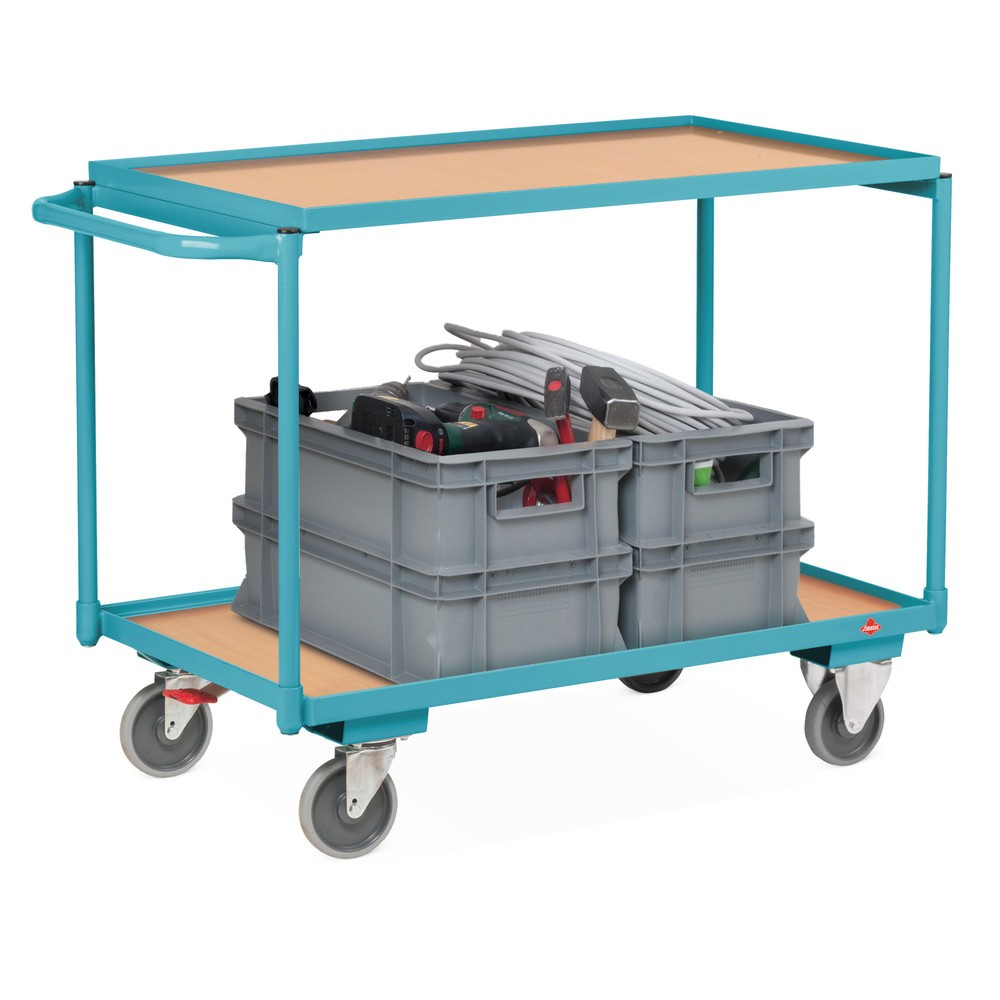 Número de imagen del producto 1: Carro con tablero Ameise®, manillar vertical, 3 pisos de 1.000 x 600 mm, CC 250 kg
