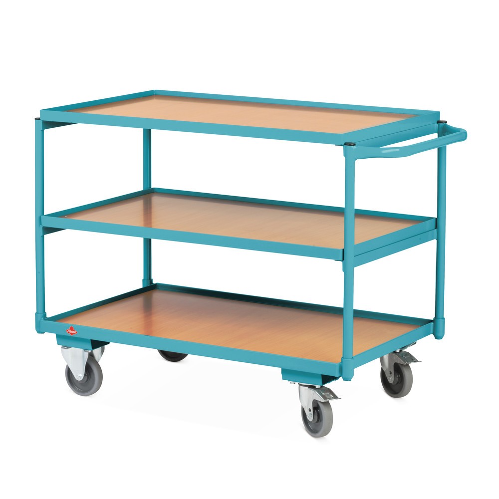 Número de imagen del producto 3: Carro con tablero Ameise®, manillar vertical, 3 pisos de 1.000 x 600 mm, CC 250 kg