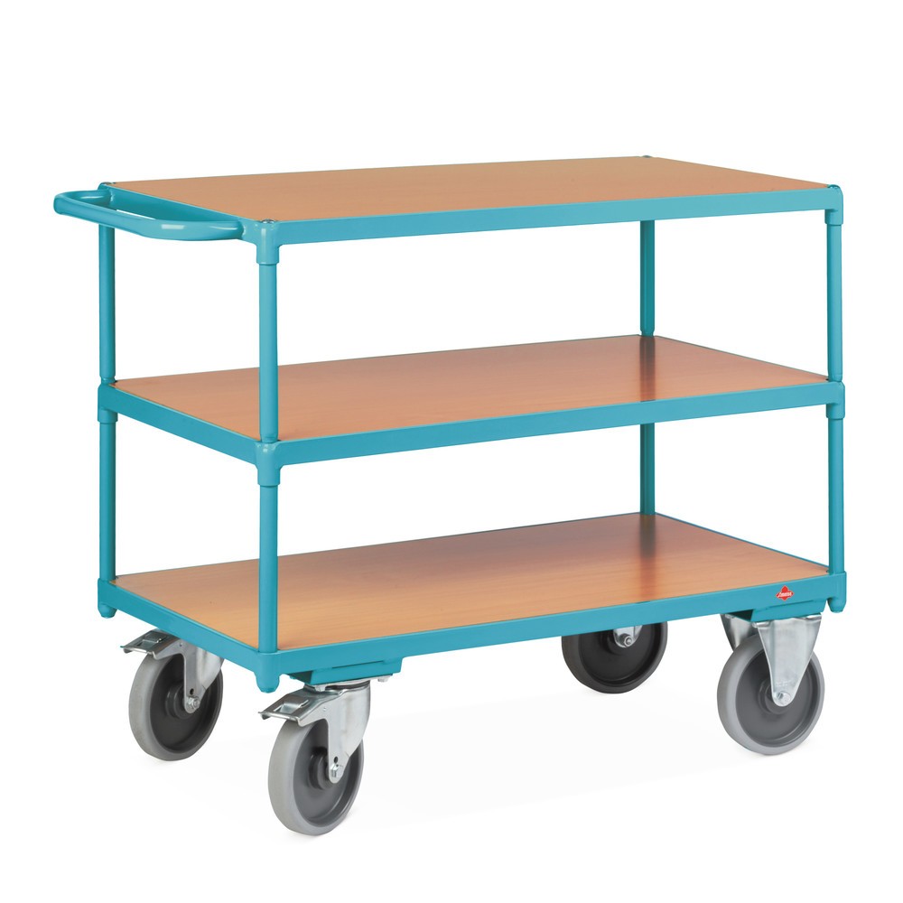 Número de imagen del producto 3: Carro con tablero Ameise®, manillar vertical, 3 pisos de 1.000 x 700 mm, CC 500 kg