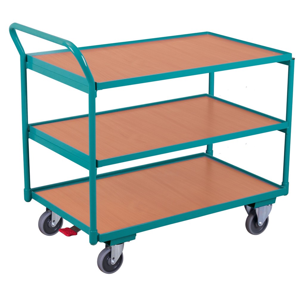 Número de imagen del producto 1: Carro con tablero Ameise®, manillar vertical, 3 pisos de 1.000 x 600 mm