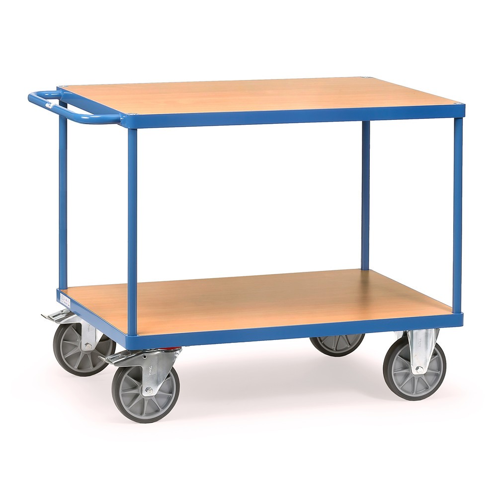 Número de imagen del producto 1: Carro pesado de montaje y con tablero fetra®, 2 pisos de 1.200 x 800 mm