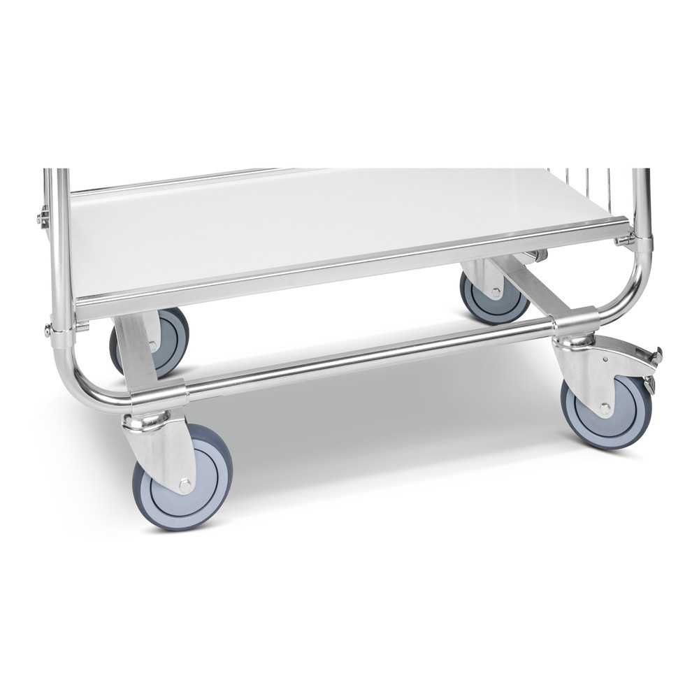 Número de imagen del producto 2: carro|plataforma estante inferior, galvanizado, 2 paredes de celosía, cara alta, 2 estantes laminados de 1.200 x 425 mm