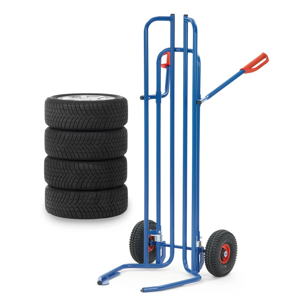 Número de imagen del producto 2: Carro de neumáticos de acero fetra®, capacidad de carga de 200 kg, para 8 bandajes, neumáticos de aire