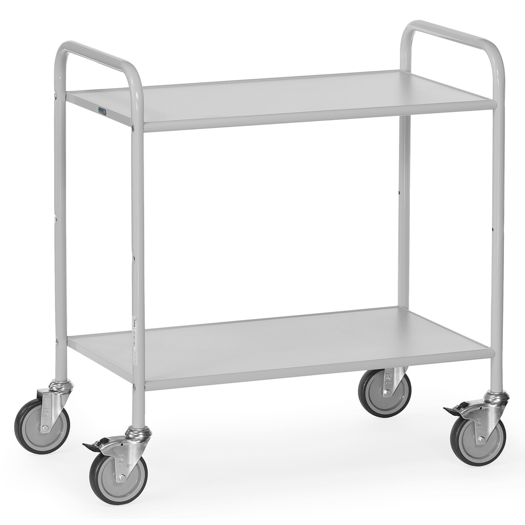 Carro de oficina y archivo fetra®, abierto, 2 pisos de 800 x 500 mm Número de imagen del producto 1: Carro de oficina y archivo fetra®, abierto, 2 pisos de 800 x 500 mm