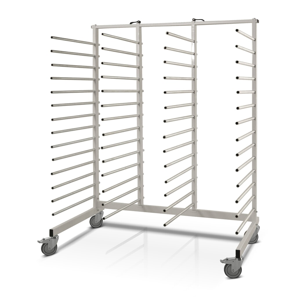Imagen del producto: Carro de secado pintado, 4 x 14 varillas galvanizadas, capacidad de carga 300 kg