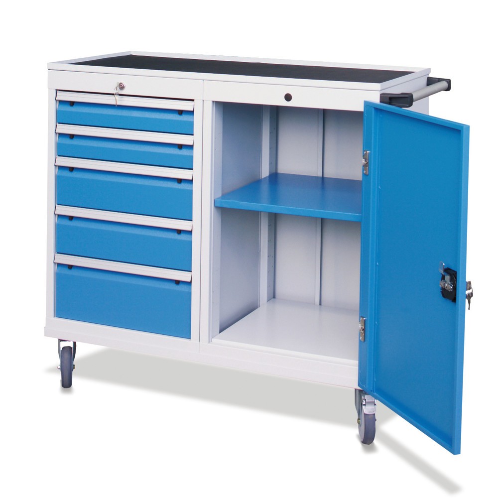 Imagen del producto: Carro de taller Bedrunka+Hirth, armario con 5 cajones, CC 500 kg
