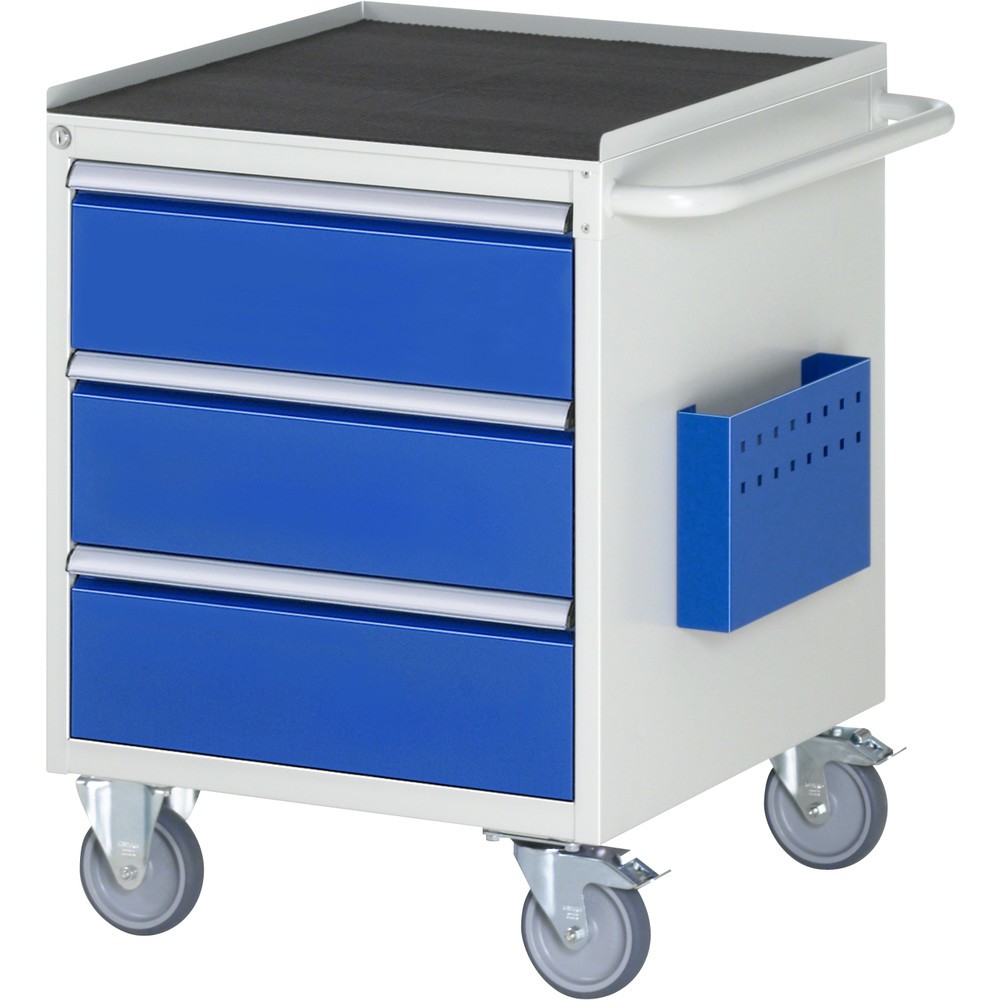 Imagen del producto: Carro de taller RAU serie 7000, HxAxF 795 x 580 x 650 mm, 3 cajones extraíbles al 90%, 3 x 180 mm, encimera de metal