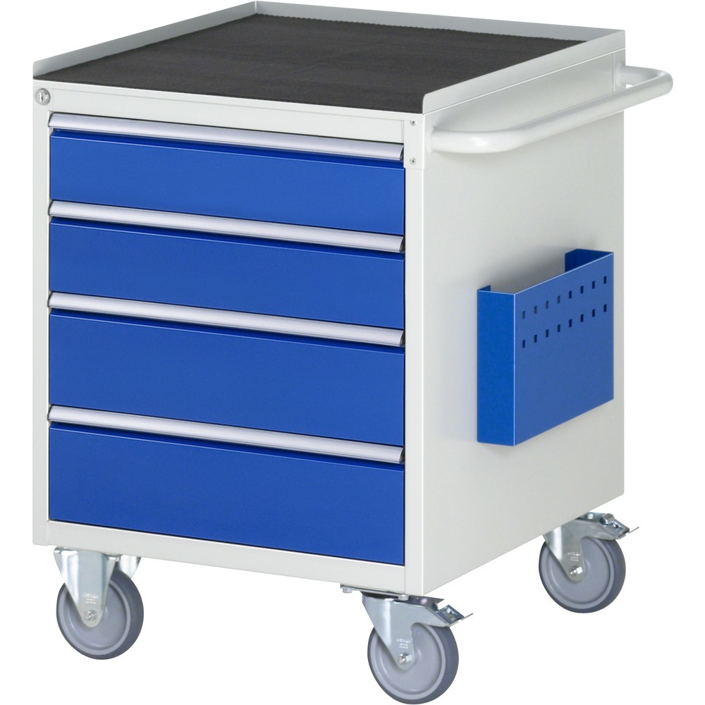 Número de imagen del producto 1: Carro de taller RAU serie 7000, HxAxF 795 x 580 x 650 mm, 4 cajones extraíbles al 90%, 2 x 120, 2 x 150 mm, encimera de metal