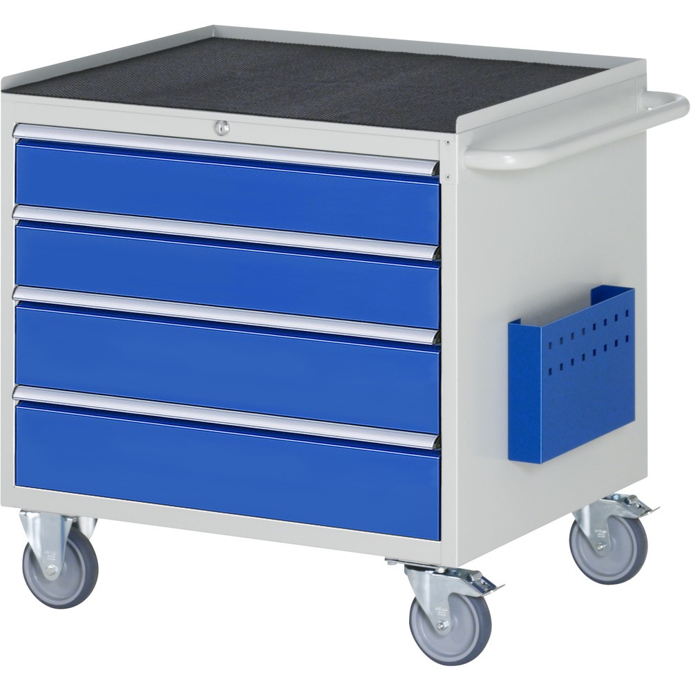 Imagen del producto: Carro de taller RAU serie 7000, HxAxF 795 x 770 x 650 mm, 4 cajones extraíbles al 90%, 2 x 120, 2 x 150 mm, encimera de metal