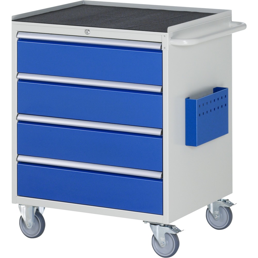 Número de imagen del producto 1: Carro de taller RAU serie 7000, HxAxF 975 x 770 x 650 mm, 4 cajones extraíbles al 90%, 4 x 180 mm, encimera de metal