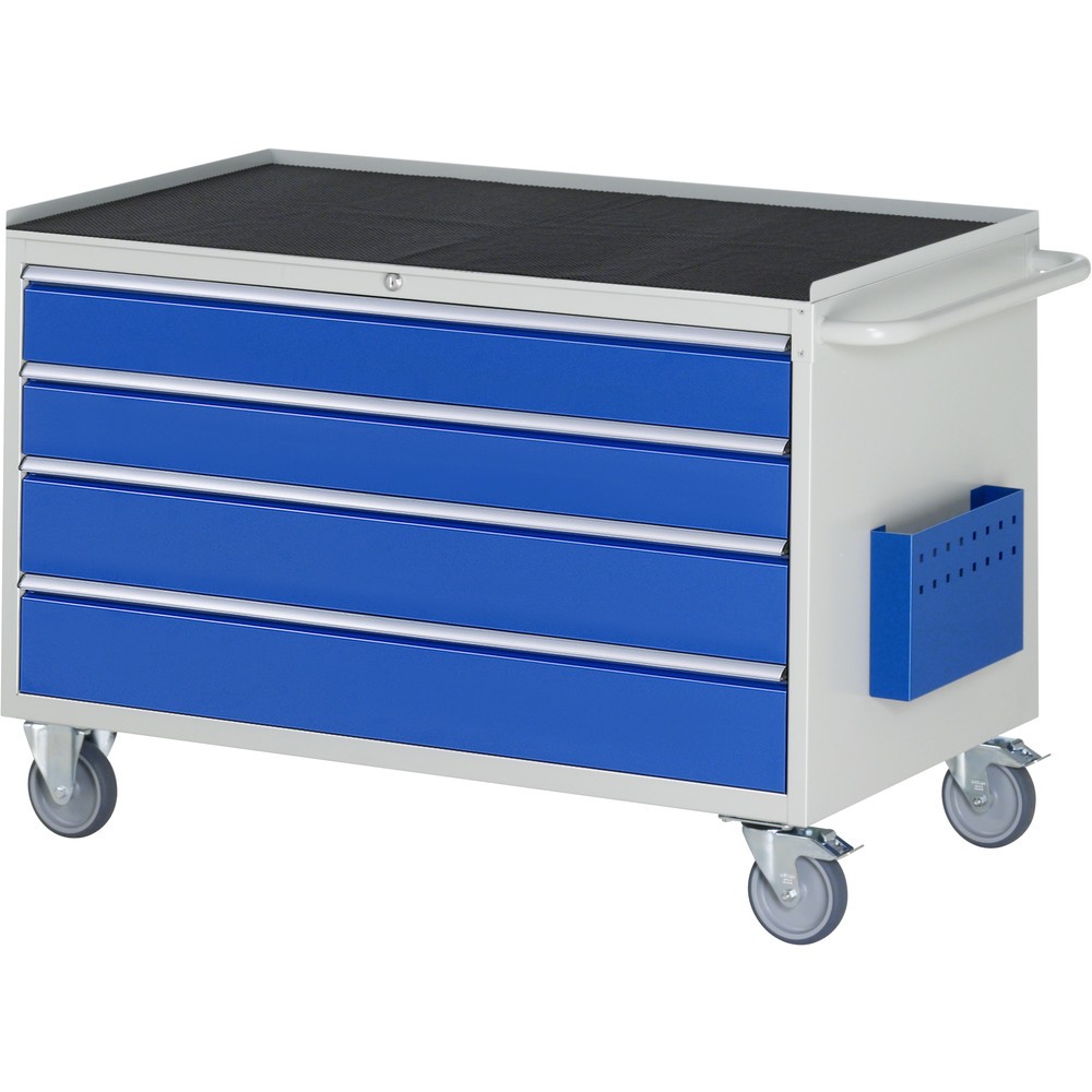 Imagen del producto: Carro de taller RAU serie 7000, HxAxF 795 x 1.145 x 650 mm, 4 cajones extraíbles al 90%, 2 x 120, 2 x 150 mm, encimera de metal