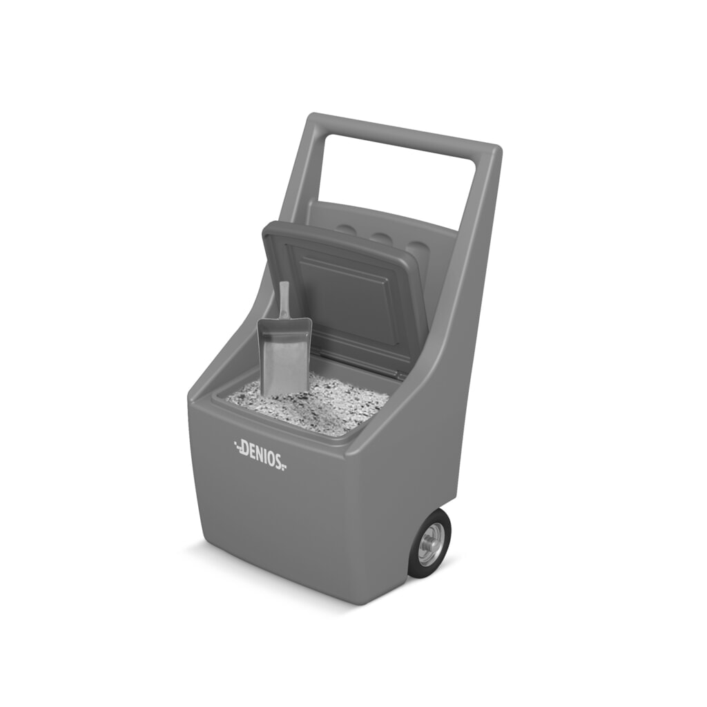 Imagen del producto: carro de transporte de grano GritCaddy para gránulos de encuadernación, volumen 60 litros