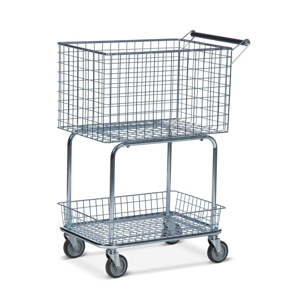 Imagen del producto: Carro de transporte pequeño con cesta grande y manija