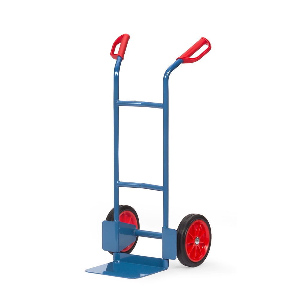 Imagen del producto: Carretilla apiladora fetra®, capacidad de carga 200 kg, pala An x Fo 320 x 250 mm, sencillo, bandajes de goma maciza