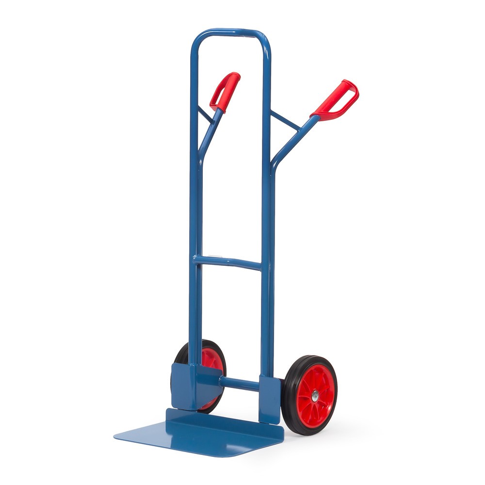 Número de imagen del producto 1: Carretilla apiladora fetra®, capacidad de carga 300 kg, pala An x Fo 480 x 300 mm, con travesaño superior, bandajes de goma maciza