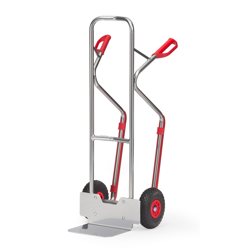 Número de imagen del producto 1: Carro de aluminio fetra®, capacidad de carga 200 kg, pala An x Fo 320 x 250 mm, con conteras