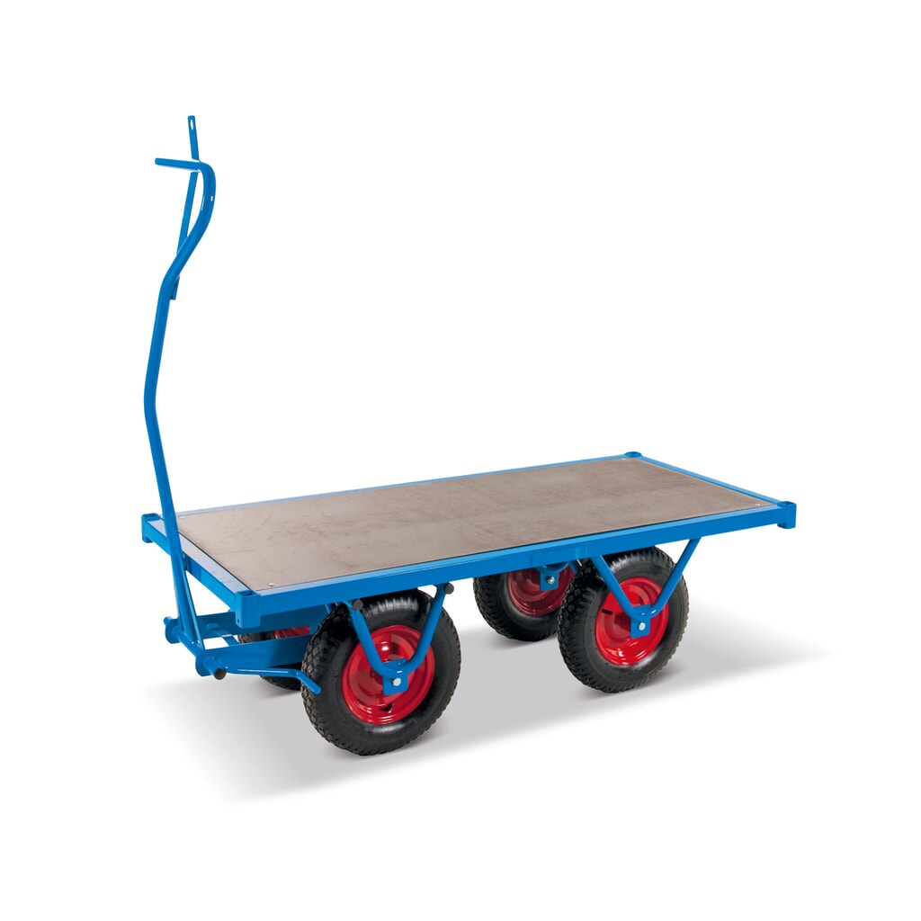 Carro manual de plataforma pesado con superficie de carga plana, An x F: 700 x 1.500 mm Imagen del producto: Carro manual de plataforma pesado con superficie de carga plana, An x F: 700 x 1.500 mm