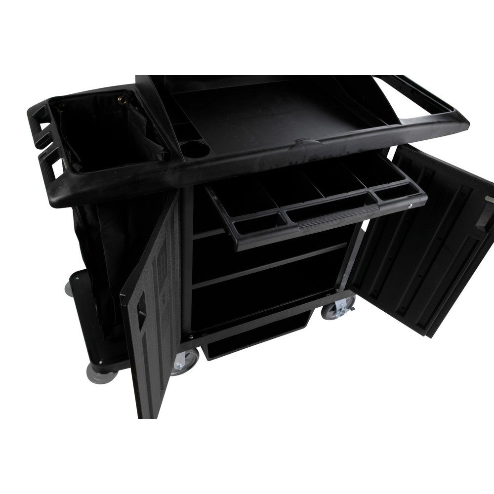 Número de imagen del producto 5: Carro para hoteles Rubbermaid®, negro, 1.270 x 559 x 1.524 mm (alto x ancho x fondo)