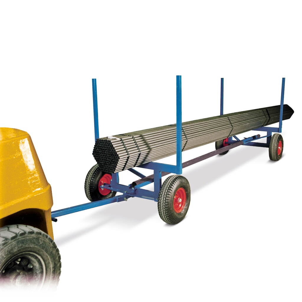 Carro para materiales largos, capacidad de carga de 3.500 kg, pintado Imagen del producto: Carro para materiales largos, capacidad de carga de 3.500 kg, pintado