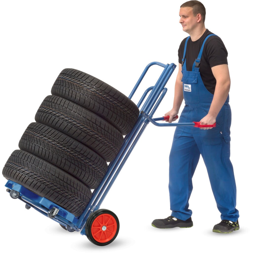 Número de imagen del producto 7: Carro para ruedas de acero fetra®, capacidad de carga 200 kg, para 8 ruedas, bandajes de goma maciza