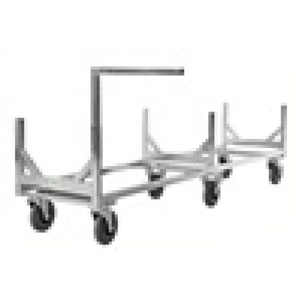 Imagen del producto: Carro para transportar materiales largos, galvanizado, capacidad de carga: 800 kg, Al x An x P: 700 x 608 x 2.800 mm