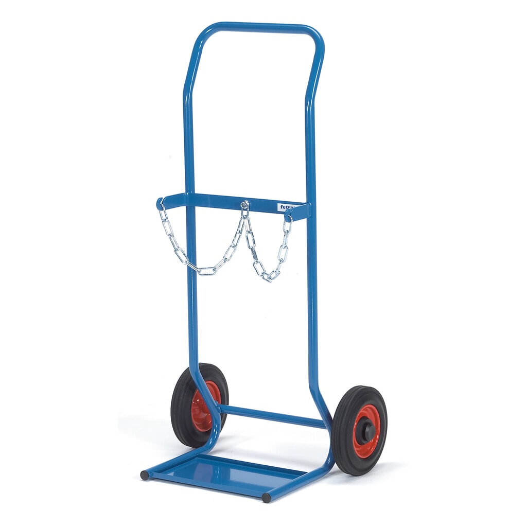 carro|plataforma para botella de acero fetra®, para 2 botellas de acero de 10 litros, bandajes de goma maciza Imagen del producto: carro|plataforma para botella de acero fetra®, para 2 botellas de acero de 10 litros, bandajes de goma maciza