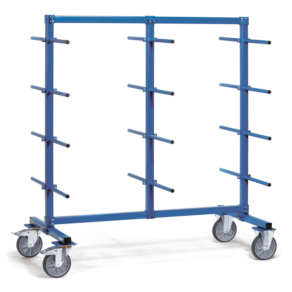Imagen del producto: carro|plataforma de brazo de apoyo fetra®, doble cara, 24 brazos de apoyo, alto H x An x F 1.807 x 1.400 x 800 mm