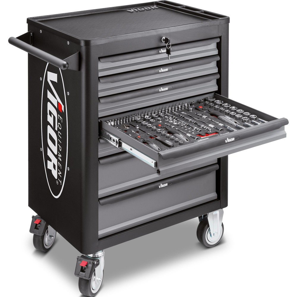 Imagen del producto: carro|plataforma de herramientas VIGOR® 1000, 7 cajones, vacío