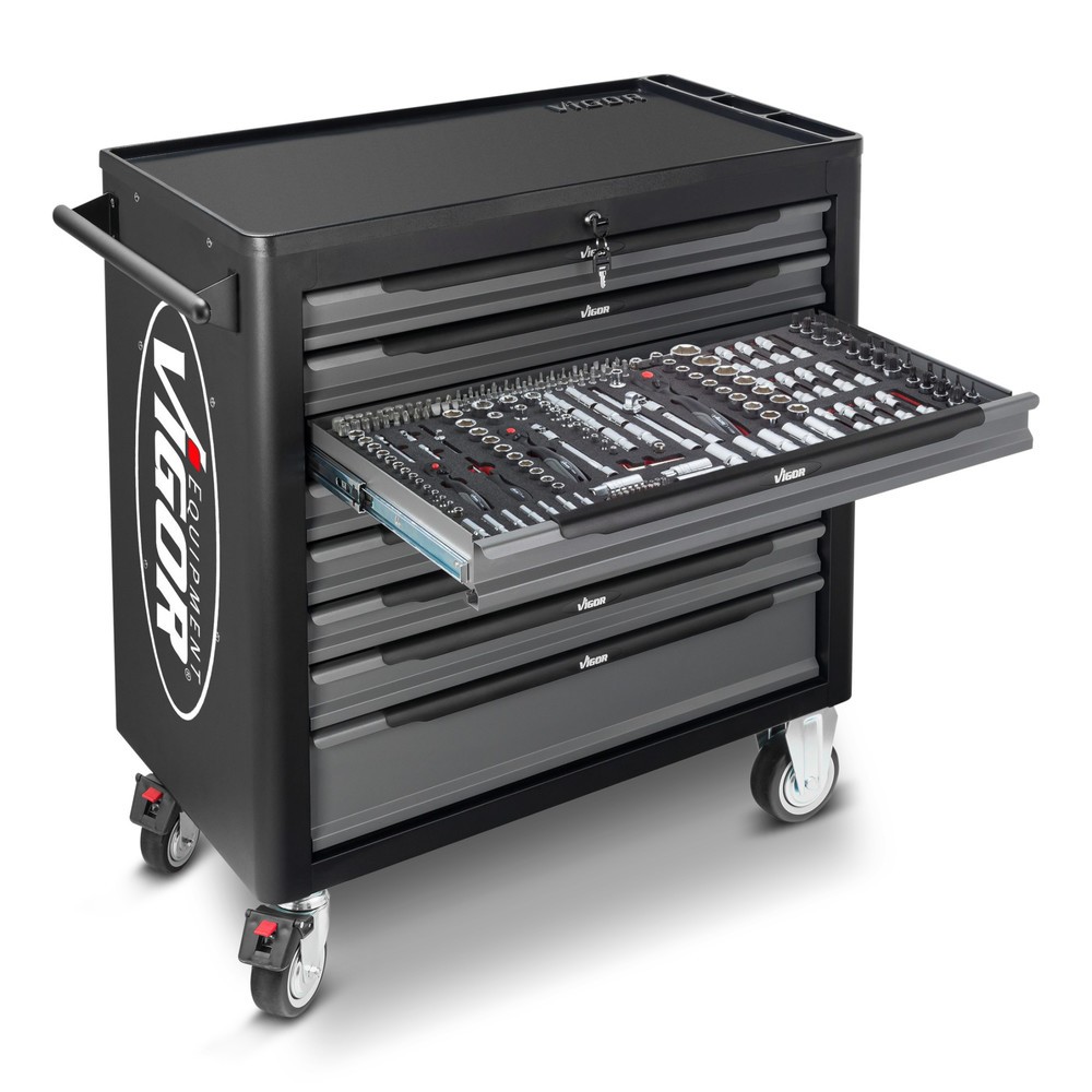 Imagen del producto: carro|plataforma de herramientas VIGOR® 1000 XL, 8 cajones, vacío