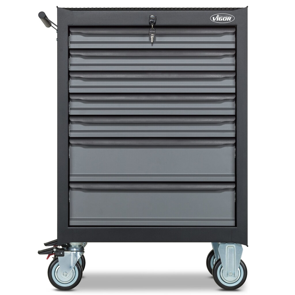 Número de imagen del producto 2: carro|plataforma de herramientas VIGOR® 500N, 7 cajones, vacío