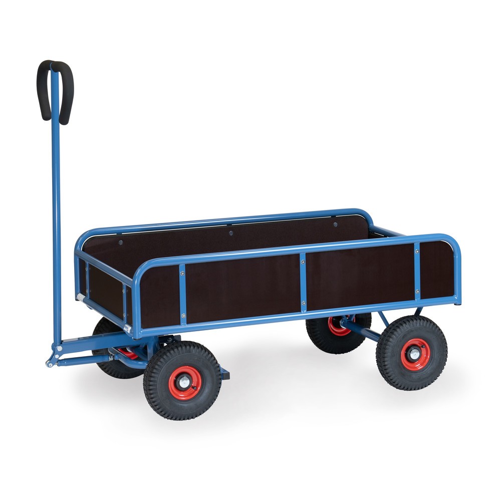 Imagen del producto: carro|plataforma manual de 2 ejes fetra® con 4 paredes fijas, área de carga An x F 645 x 1,145 mm