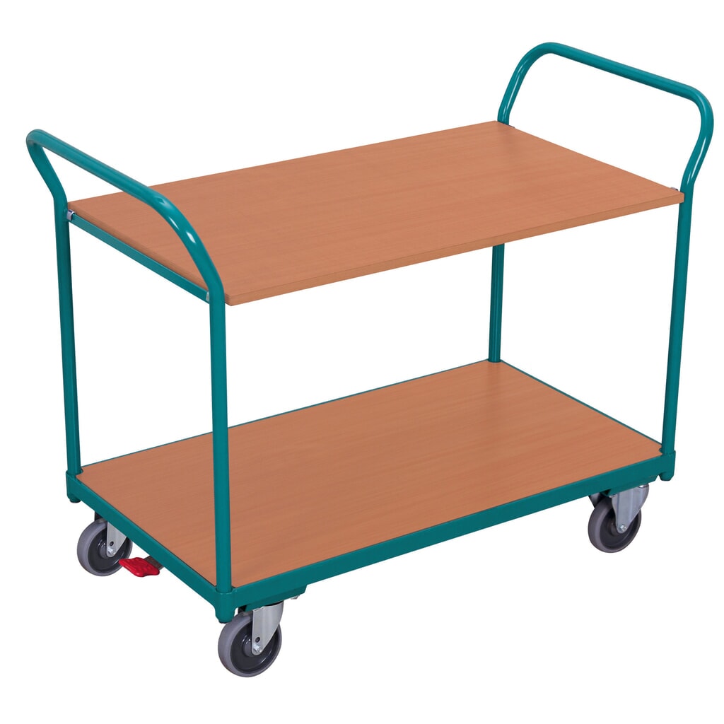 carro|plataforma de mesa Ameise®, con 2 niveles de 850 x 500 mm Imagen del producto: carro|plataforma de mesa Ameise®, con 2 niveles de 850 x 500 mm