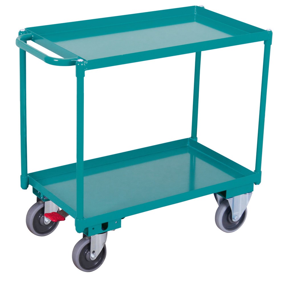 Imagen del producto: carro|plataforma de mesa Ameise®, con bañeras a prueba de aceite, 2 niveles de 846 x 496 mm