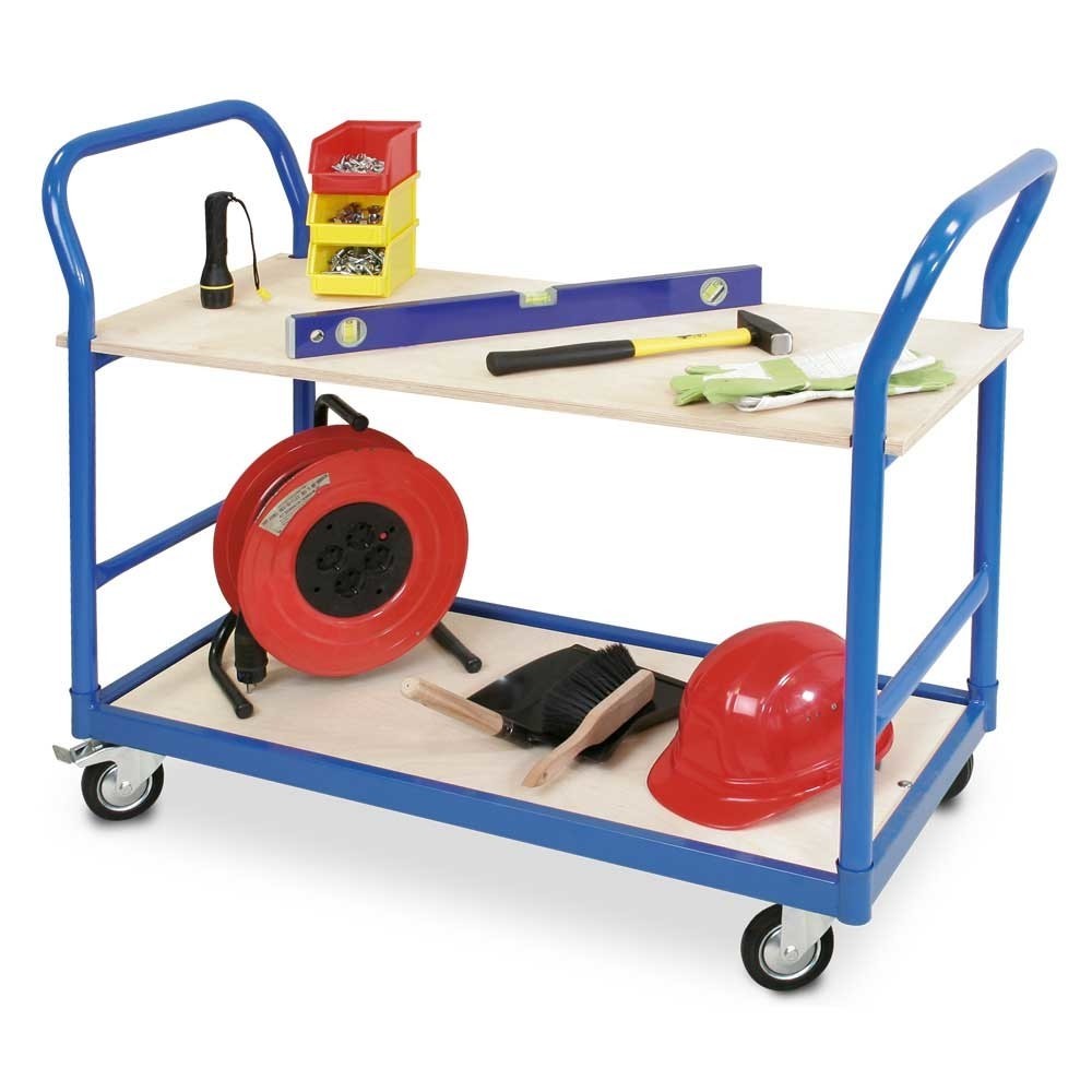 Número de imagen del producto 2: carro|plataforma de mesa BASIC, manillar en ambos lados, alto H x An x F 890 x 500 x 1,140 mm, capacidad de carga 250 kg