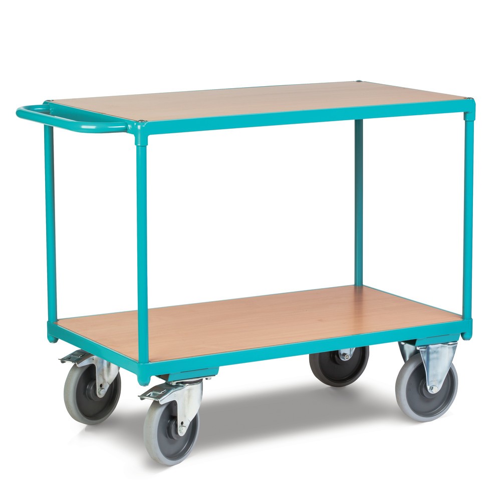 Número de imagen del producto 5: carro|plataforma de mesa pesado Ameise®, 2 niveles de 1.000 x 600 mm