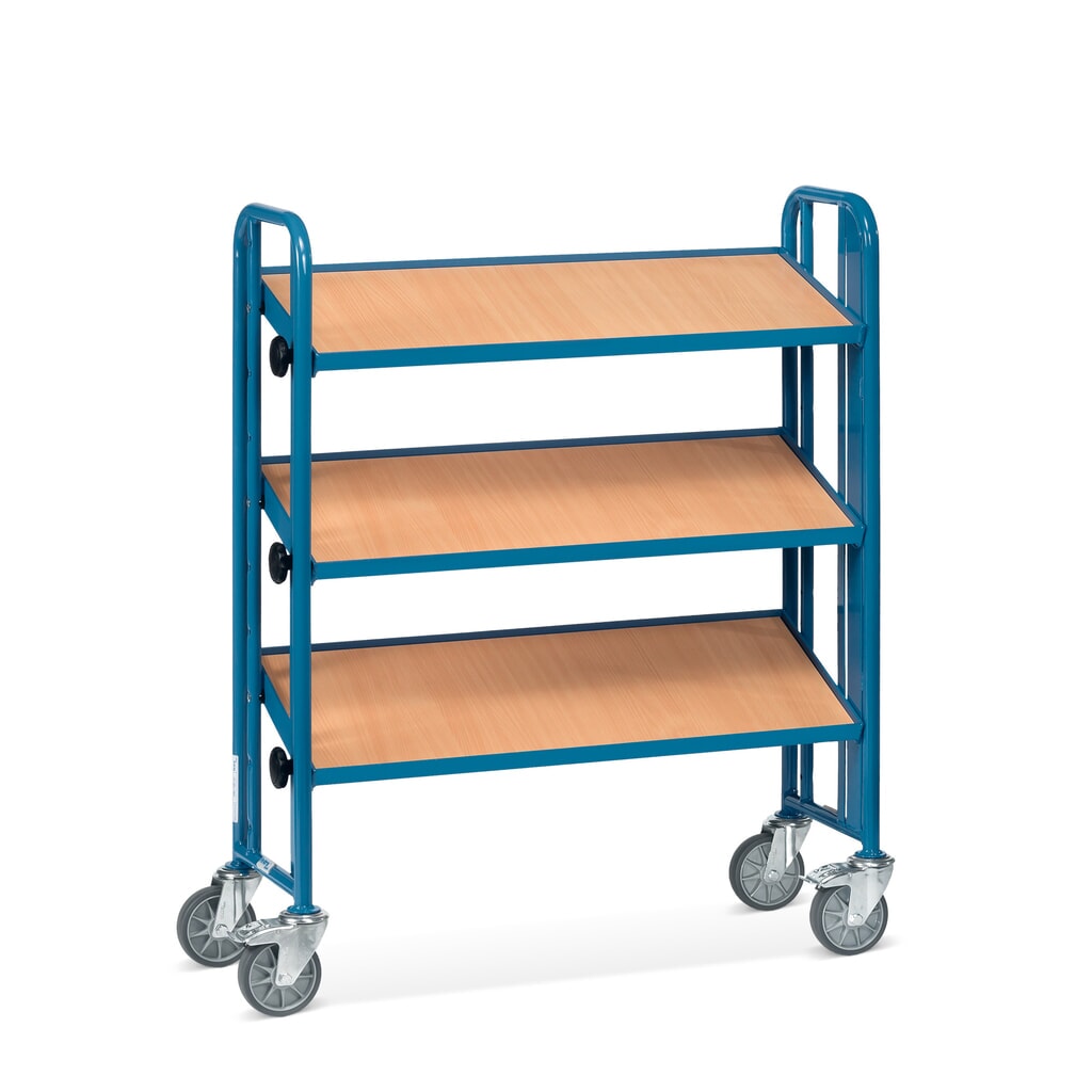 Imagen del producto: carro|plataforma de montaje fetra® con placas base, 3 niveles, unilateral