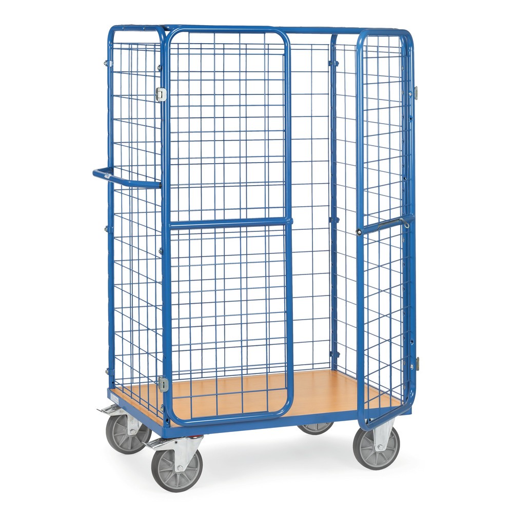 Imagen del producto: carro|plataforma de paquetes fetra®, capacidad de carga 600 kg, superficie de mercancía An x F 1.200 x 800 mm, altura de construcción 1.800 mm, con techo|tejadillo