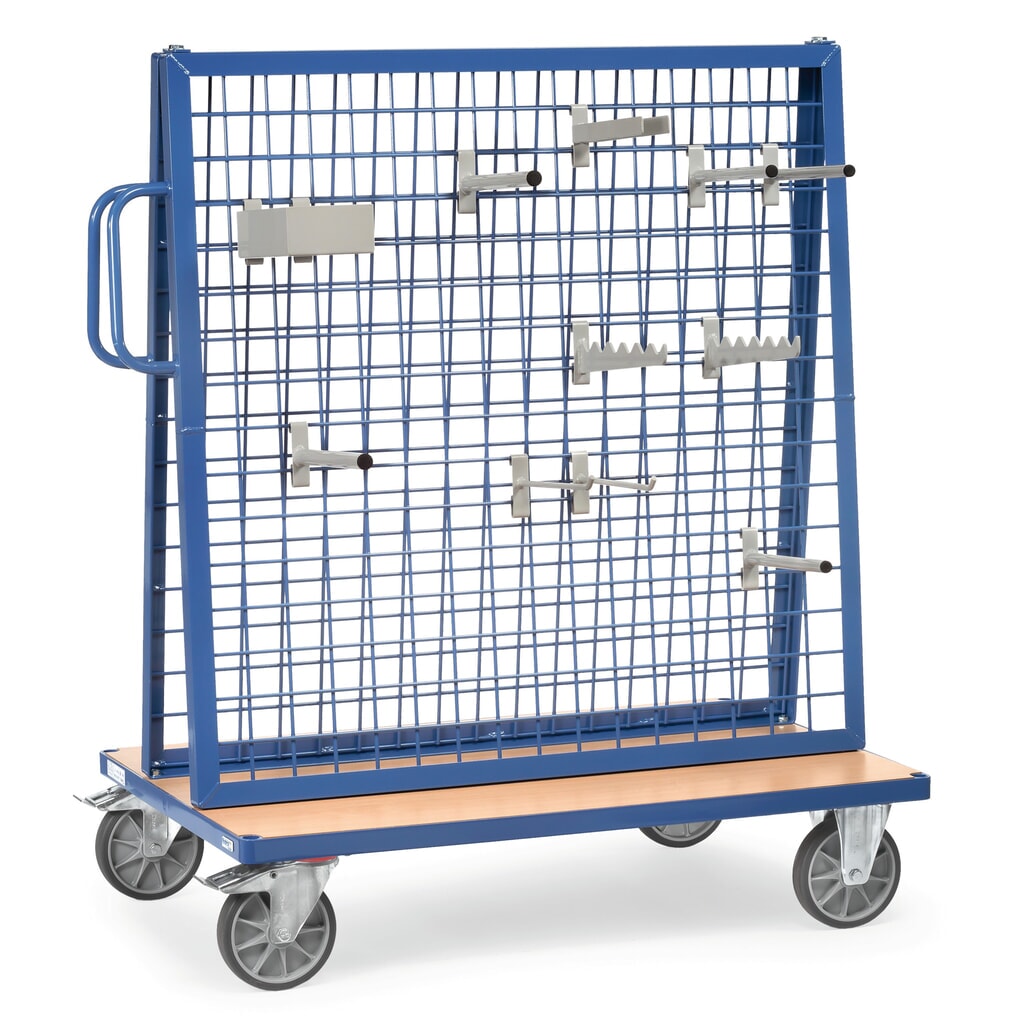carro|plataforma de piezas fetra®, doble cara, capacidad de carga 600 kg Imagen del producto: carro|plataforma de piezas fetra®, doble cara, capacidad de carga 600 kg