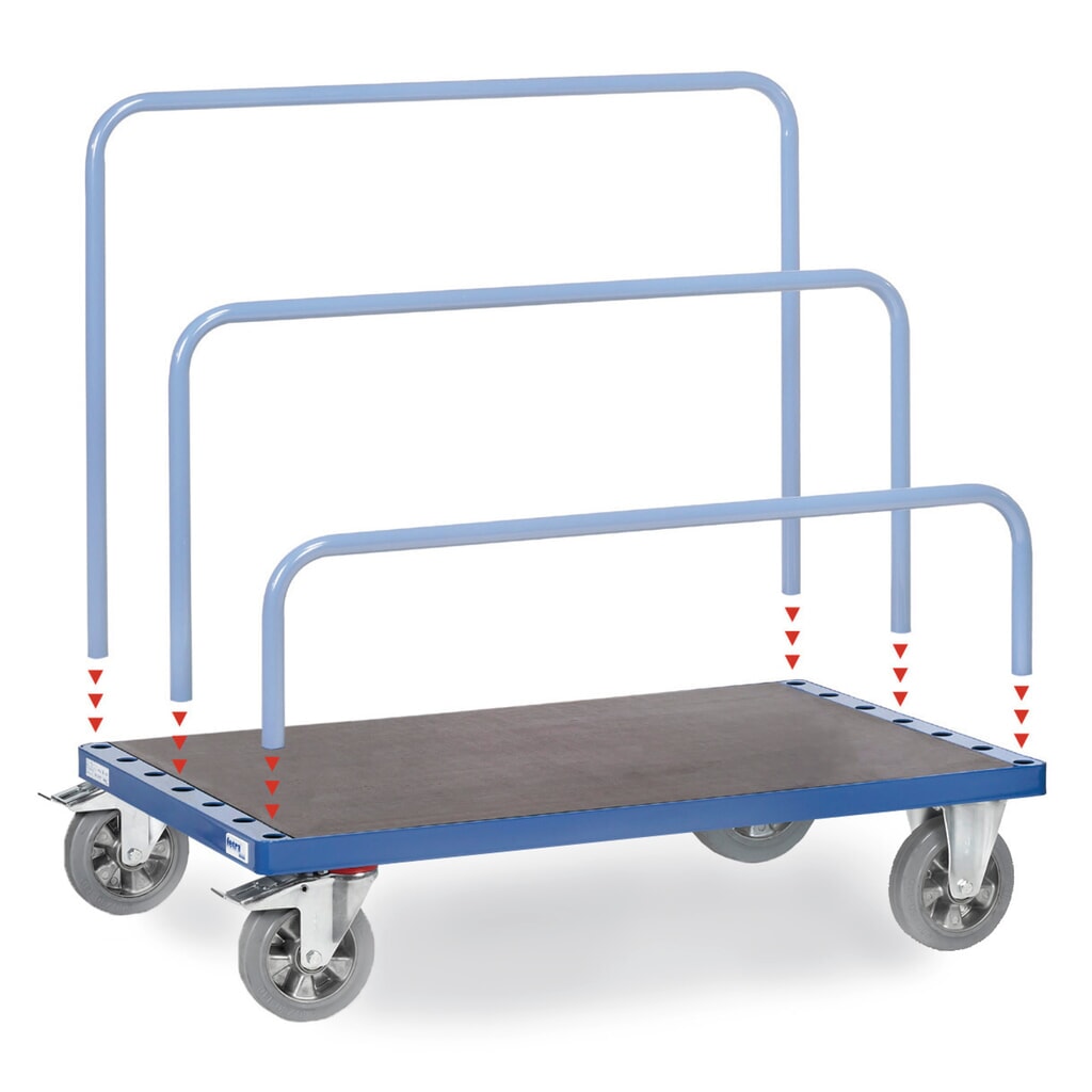 Imagen del producto: carro|plataforma de placas fetra®, sin soporte, área de carga An x F 1.200 x 800 mm, capacidad de carga 1.200 kg