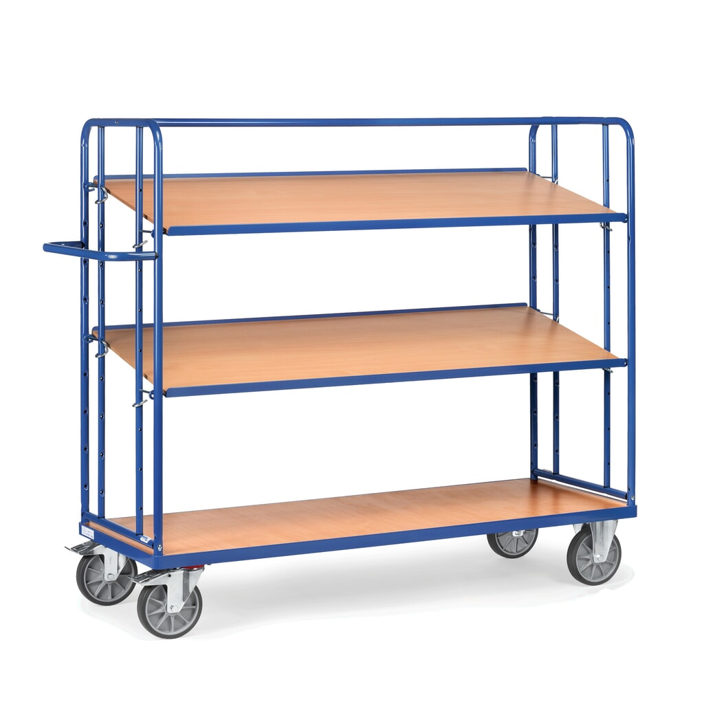 carro|plataforma de suelo Eurobox fetra®, capacidad de carga 500 kg, 3 niveles de 1.250 x 610 mm Número de imagen del producto 4: carro|plataforma de suelo Eurobox fetra®, capacidad de carga 500 kg, 3 niveles de 1.250 x 610 mm