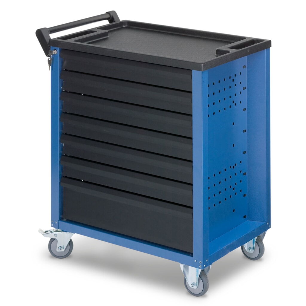 HAZET® carro|plataforma de taller con 7 cajones, 348 x 527 mm, azul Imagen del producto: HAZET® carro|plataforma de taller con 7 cajones, 348 x 527 mm, azul