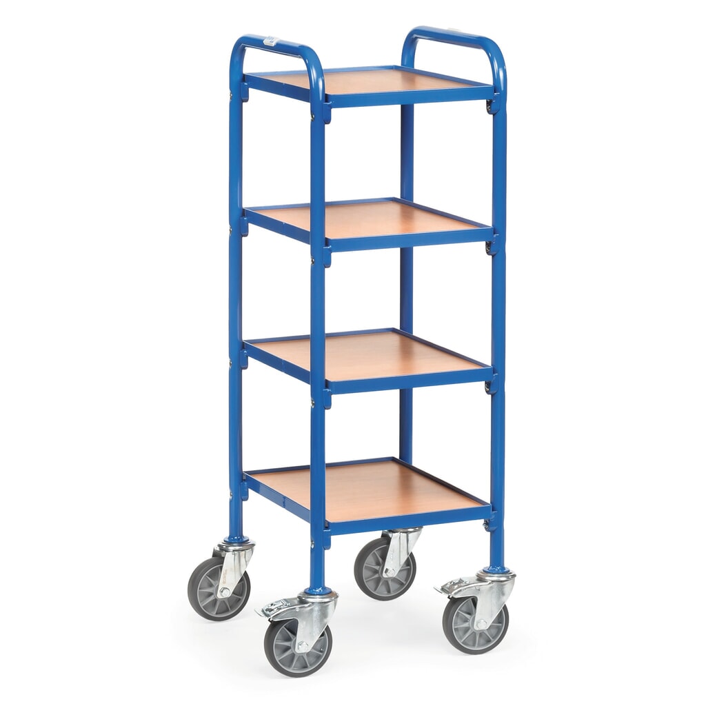 Imagen del producto: carro|plataforma lateral fetra® para cajas de almacenamiento con frente abierto, con placas base à 320 x 470 mm