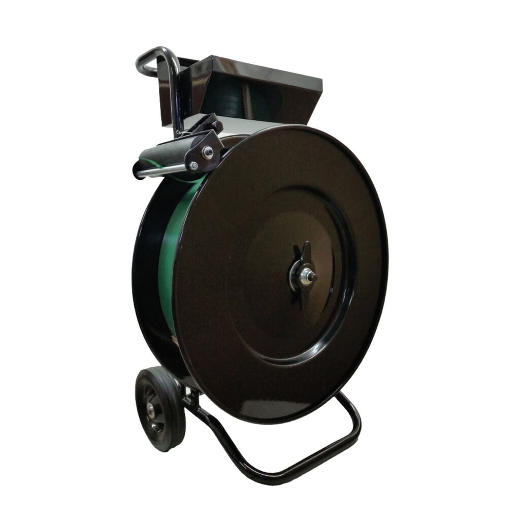 Imagen del producto: Carro portabobinas combinado para fleje de PET y fleje de acero para embalar, con diámetro de núcleo de hasta 406 mm